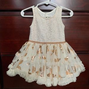 9m Butterfly Printed Tutu Baby Girl Dress